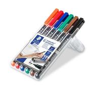 Staedtler 317 WP6 marcatore permanente Nero Blu Marrone Verde Arancione Rosso 6 pz