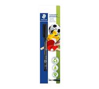 STAEDTLER - Pennarello indelebile Lumocolor permanent Pen 314 Sport, per l'etichettatura di palloni, manubri e altri dispositivi sportivi, impermeabile, resistente alla luce, nero, tratto B, larghezza circa 1-2,5 mm, 314-9 BK-1
