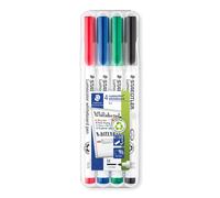 STAEDTLER 301WP4 - Marcatore per lavagna bianca, 1 mm, 4 colori