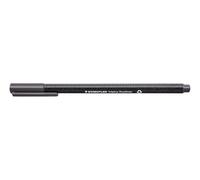 STAEDTLER penne grigie Triplus fineliner, punta fine rinforzata in metallo 0.3mm, fusto triangolare ergonomico, colori brillanti ideali per bambini, confezione da 10 fineliner, 334-8
