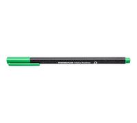 STAEDTLER penne verde pallido Triplus fineliner, punta fine rinforzata in metallo 0.3 mm, fusto triangolare ergonomico, confezione da 10 fineliner, 334-550