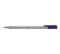 STAEDTLER penne viola scuro Triplus fineliner, punta fine rinforzata in metallo 0.3 mm, fusto triangolare ergonomico, confezione da 10 fineliner, 334-69