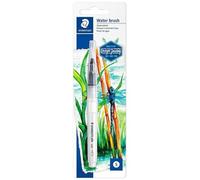 Staedtler Pennello per serbatoio dell'acqua in nylon resistente, ideale per matite acquerellabili, ciuffo rotondo e sottile, in confezione blister 949 BK-1-C