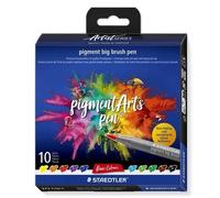 STAEDTLER Pigment Big Brush Pen Basic Pack of 10