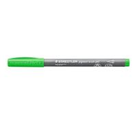 STAEDTLER Pigment Brush Pen 371 - verde maggio, 10 pezzi | Punta a pennello, inchiostro Multi Ink resistente all’acqua, resistente alla luce e permanente - Codice articolo 371-513