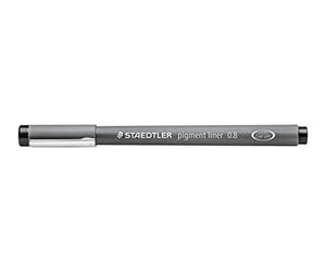 Staedtler pigment liner penna fineliner nero 0.8 mm - astuccio da 10, 10 Pezzi