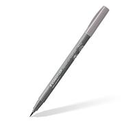 STAEDTLER Pigment Soft Brush Pen 372 - Grigio caldo chiaro, 10 pezzi | Punta a pennello morbida, inchiostro Multi Ink resistente all’acqua - per handlettering - cod. art. 372-840