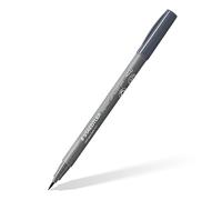 STAEDTLER Pigment Soft Brush Pen 372 - Grigio freddo scuro, 10 pezzi | Punta a pennello morbida, inchiostro Multi Ink resistente all’acqua - per adulti - cod. art. 372-871