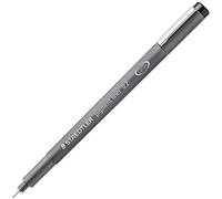 Staedtler Pigmento Fodera Linea Sottile Spilla Inchiostro Nero - 12 Punta