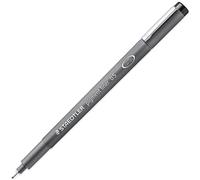 Staedtler Pigmento Fodera Linea Sottile Spilla Inchiostro Nero - 12 Punta
