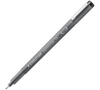 Staedtler Pigmento Fodera Linea Sottile Spilla Inchiostro Nero - 12 Punta