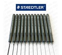 Staedtler Pigmento Fodera Linea Sottile Spilla Inchiostro Nero - 12 Punta