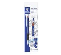 Staedtler Portamine con clip in metallo, pulsante integrato, puntatore in piombo