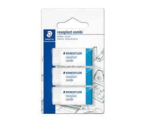 Staedtler rasoplast combi 526 BT30 Gomma, 43 x 19 x 13 mm, Confezione da 3