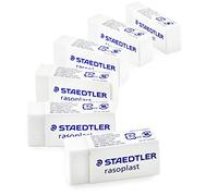 Staedtler Rasoplast MINI Gomme in gomma, 6-526 B30, colore: Bianco