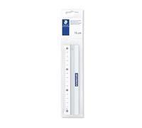 STAEDTLER riga in alluminio Mars, lunghezza 15 cm, 563 15 | Righello in metallo rigido infrangibile per lavoro preciso - scuola & ufficio - Art.-Nr. 563 15