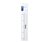 Staedtler riga in alluminio Mars, lunghezza 20 cm, 563 20 | Righello graduato infrangibile con superficie antiscivolo - scuola & ufficio - Art.-Nr. 563 20