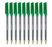 Staedtler - Set di 10 penne Stick 430 punta media verde