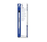 STAEDTLER Set di 5 ricariche per penne a sfera formato G2, nero, larghezza linea M, 458 M-9