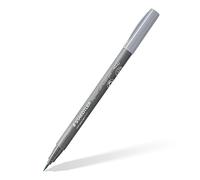 Staedtler Soft brush pen pigment Arts, grigio chiaro freddo, punta morbida per linee particolarmente variabili, cartuccia da disegno pigmentata, impermeabile, penna singola per penna, 372-870