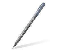 Staedtler Soft brush pen pigment Arts, medio grigio freddo, punta morbida per linee particolarmente variabili, cartuccia da disegno pigmentata, impermeabile, penna singola per penna, 372-87