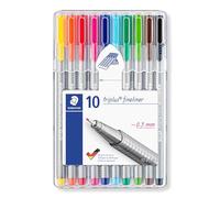 Staedtler ST 334 sb10 Triplus Fineliner Assort penna (confezione da 10)