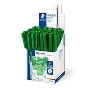 Penna a sfera Staedtler Stick 430 con cappuccio - Punta 035 mm - Inchiostro indelebile - Colore verde