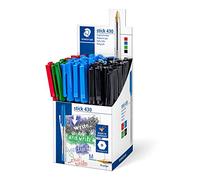 STAEDTLER Stick 430 M-2 - Penna a sfera, tratto: M Box di 50 Colori assortiti
