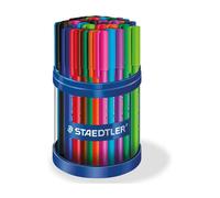 Staedtler Stick Ice penna a sfera triangolare in plastica con clip assortiti da
