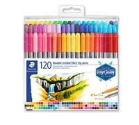 Staedtler TB120ST - Pennarello a Doppia Fibra per Linee Sottili e Larghe, Astucc