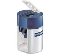 Staedtler Temperamatite A Due Fori Con Serbatoio 512 001, Blu Argento, 41 x 58 x 41 Mm