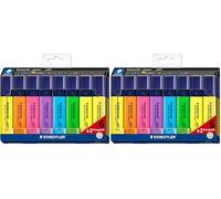 STAEDTLER Textsurfer Classic 364 A C8 - Evidenziatori classici, confezione da 12 + 2 in omaggio, colori assortiti