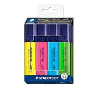 STAEDTLER Textsurfer Classic 364 C4 - Evidenziatori classici, confezione da 4, colori assortiti