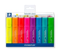 Staedtler Textsurfer classic 364 - Pack de 8 marcadores fluorescentes, tinta multicolor