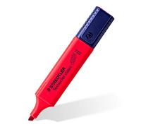 STAEDTLER Textsurfer Classic 364 evidenziatori - rossi, 10 pezzi | Punta a cuneo da 1-5 mm, inchiostro a base d’acqua - ampio serbatoio d’inchiostro - Codice articolo 364 C-200