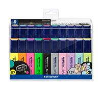 STAEDTLER Textsurfer Classic 364 Evidenziatori - set da 20, assortiti | Neon, pastello & vintage, punta scalpello 1-5 mm, ricaricabili - INK·JET SAFE - Art.-Nr. 364 WP20