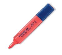 Staedtler Textsurfer Classic 364 Pennarello fluorescente - Punta a scalpello - Inchiostro a base d acqua - Colore rosso
