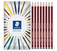 STAEDTLER Tradition Pencil - Matite per disegno, schizzi e arte tecnica professionale, in busta, confezione regalo, confezione da 8, grado 3H