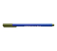 Staedtler Triplus Colour Olive green, 10 Pezzi | Pennarello a punta triangolare, lavabile - impugnatura ergonomica, per bambini - Codice articolo 323-57