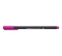STAEDTLER triplus fineliner 334 - rosso-lilla, 10 pezzi, 0,3 mm | Corpo triangolare, DRY SAFE, lavabile - ergonomico, colorato - Codice articolo 334-61