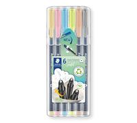 STAEDTLER 334 - Pennarelli a punta fine Triplus con punta, 0,3 mm Colori pastello