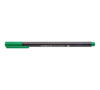 STAEDTLER triplus fineliner 334 - Verde, 10 pezzi, 0,3 mm | Corpo triangolare, inchiostro lavabile a base d’acqua - ergonomico - Codice articolo 334 R-5