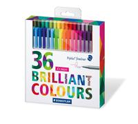 Staedtler Triplus Fineliner Gamma Completa Scatola Set Di 36 Colori Assortiti