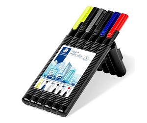 Staedtler Triplus Multi Set -Set Cancelleria con Pratica Box, Include 2 Penne Gel, 1 Evidenziatore, 1 Portamine, 1 Penna a Sfera e 1 Penna Roller per Cancelleria Scuola Università Ufficio e Cartoleria