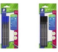 Staedtler Triplus - Nero - Fine - Nero - Grigio - Polipropilene (PP) - Plastica riciclabile - Triangolo - Basato sull'acqua (33 NEW