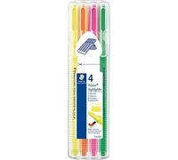 Staedtler Triplus TextSurfer 362 SB4. Rotuladores de colores brillantes de punta