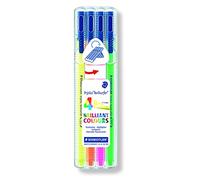 Staedtler Triplus TextSurfer 362 SB4. Rotuladores de colores brillantes de punta fina. Estuche con 4 subrayadores