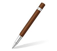 STAEDTLER TRX 412TRX7M-9ST - Penna roller (forma triangolare ergonomica, superficie in alluminio vellutato, tappo a scatto con clip in metallo, penna roller Refill, tratto M, colore inchiostro: nero)