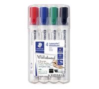 Staedtler WB Marker Lumocolor oblique 2-5mm assorted pack (4)
