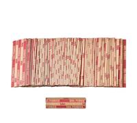 Staeekkzy 100 Pezzi di Fustelle per Monetine da un Centesimo, Fodere Piatte Come da Immagine, Rotoli di Carta per Monetine da un Centesimo.